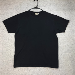 VTG Non Stock Knitting Mills Made In USA Black Tee T Shirt Men’s Large
