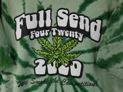Full Send Green Tie Dye T-Shirt 420 2020 Nelk Boys Limited Edition RARE XL