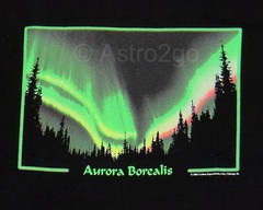 AURORA BOREALIS-Northern Lights Space Weather Astronomy Science Glow Tshirt S-2X