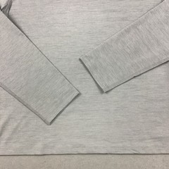 Ten Thousand Shirt Men Large Formal Gray Tee Long Sleeve Pullover Breathable L