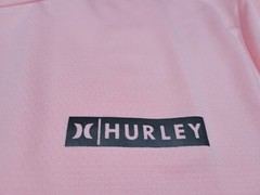 Hurley Mens Performance Essentials Block Logo Apricot Blush Multi Sports Shirt