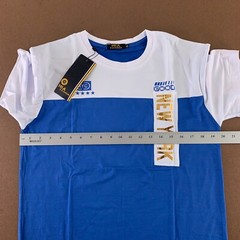 MIA Fashion Men’s Size XL Blue White Short Sleeve New York Graphic T-Shirt NWT