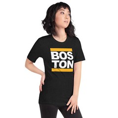 BOSTON BRUINS Run Style T-SHIRT Short Sleeve Tee Ice Hockey Team BOS Champions
