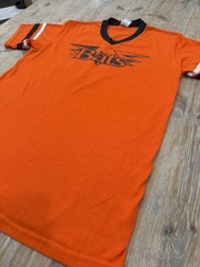 Vintage Late 90s Bats Softball Ringer Tshirt Augusta Tag Mens Size Medium