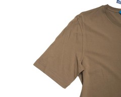 Kired by Kiton NWT $295 Brown Crepe Cotton Short Sleeve Slim T-Shirt XL (54 IT)