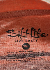 Salt Life The Original Salt Life Established In 2003 Coral T-Shirt Sz SML
