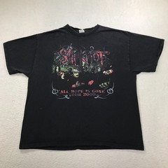 Vintage Slipknot Shirt Mens XL Black All Hope Is Gone 2009 Tour Anvil Band Tee