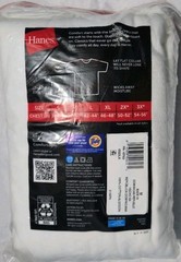 Hanes Tagless T Shirts M 6 Pack