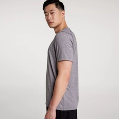 VRST Men’s Short Sleeve Icon Tee Silver Shadow Heather Size L
