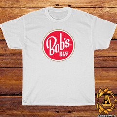 New Bob’s Big Boy Company Logo Black/Sport Grey/White/Navy/Red T-Shirt S-5XL