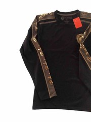 Men’s Bucheli Long Sleeve T Shirt,Italian Style,Cotton, Stretch M……A22.