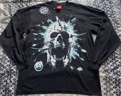 New Evil Vice Skull Raiser Long Sleeve T-Shirt Mens Size Large