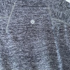 Lululemon Surge Long Sleeve Henley Sz Medium Space Dye Camo Black Dark Slate