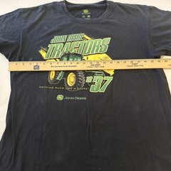 John Deere T-Shirt Men’s Sz XL Black Knit Crewneck “Nothing Runs Like A Deere”