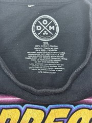 DOM Men’s 2XL Black Cotton Knit Graphic Crew Neck T-Shirt Supreme Racing