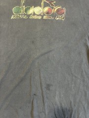 Vintage Diadora Graphic “Italian Soccer” Streetwear T-Shirt Black Size XL