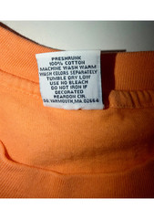 Vintage Nantucket Gifts From The Sea T Shirt Large Orange USA Single Stitch