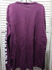 American Eagle Mens Shirt Size XL Tall Burgandy Long Sleeve Logo Front Pocket