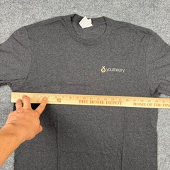 Port & Company Youtheory T-Shirt Men’s Medium Gray Short Sleeve Tri-Blend Soft