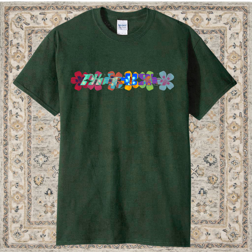 The Cure band inspired retro y2k vintage tee flower summer vibes colorful New