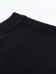 5 Pack Blank T-Shirts Unisex Heavy Cotton Crew Neck Short Sleeve Tee Black
