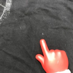 Vintage Avirex Y2K T Shirt Mens 2XL Black Silver Red Crest Gothic Style Cotton
