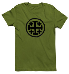 Jerusalem Cross T-Shirt – Catholic Cross – Faith – Free Shipping