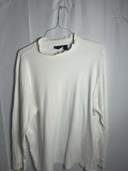 John Ashford Thin Sweat Shirt In Size XL White