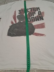 Vintage System Of A Down “Thumbhead” T-Shirt – Size M – Cream/Natural Rock Tee