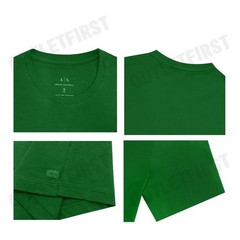 ARMANI EXCHANGE SLIM FIT PIMA COTTON T-SHIRT COLOR VERDANT GREEN CODE: 8NZT74