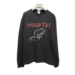 Parks And Recreation Shirt Men’s L Black Mouse Rat Graphic Long Sleeve VTG Y2K