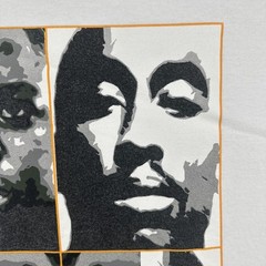 Vtg Alstyle Y2K Mens 2XL White T Shirt Tupac Notorious BIG Portrait Art Rap Tee