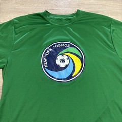 New York Cosmos Soccer Shirt Men’s Green Heroes Night 2015 Tee Large