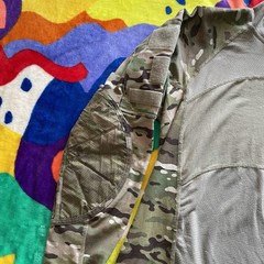 Vintage US Army Combat T-Shirt Men’s XS Camo Flame Resistant Military USA Made