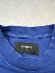 Represent Blue Logo Graphic T Shirt Design Studio Workshop Portugal Oversized M