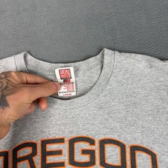 Bayside Oregon State Beavers T Shirt Mens Large Gray OS NCAA Made in USA Tee