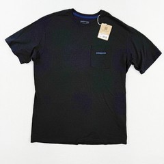 Patagonia Mens Responsibili-Tee Pocket T-Shirt S Black Board Logo 37655 NWT
