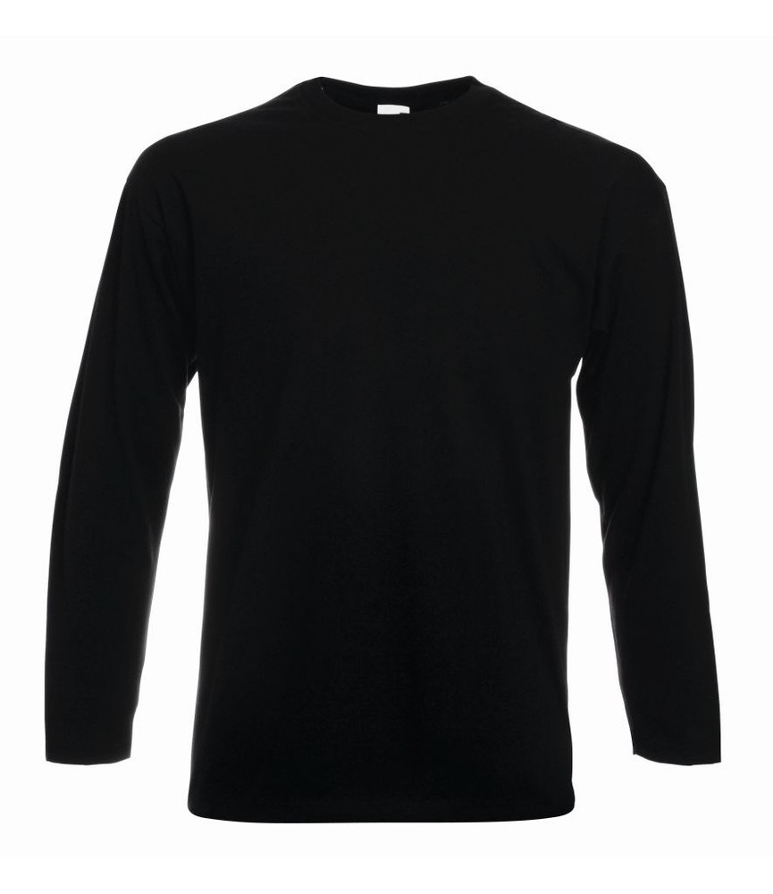 Fruit of the Loom Long Sleeve Cotton T-Shirt Tee shirt S-XXXL + 4XL+ 5XL