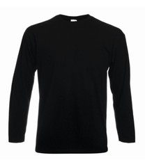 Fruit of the Loom Long Sleeve Cotton T-Shirt Tee shirt S-XXXL + 4XL+ 5XL