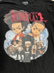 The Boondocks T-Shirt Mens Medium Adult Swim Graphic Tee Black Anime Cartoon