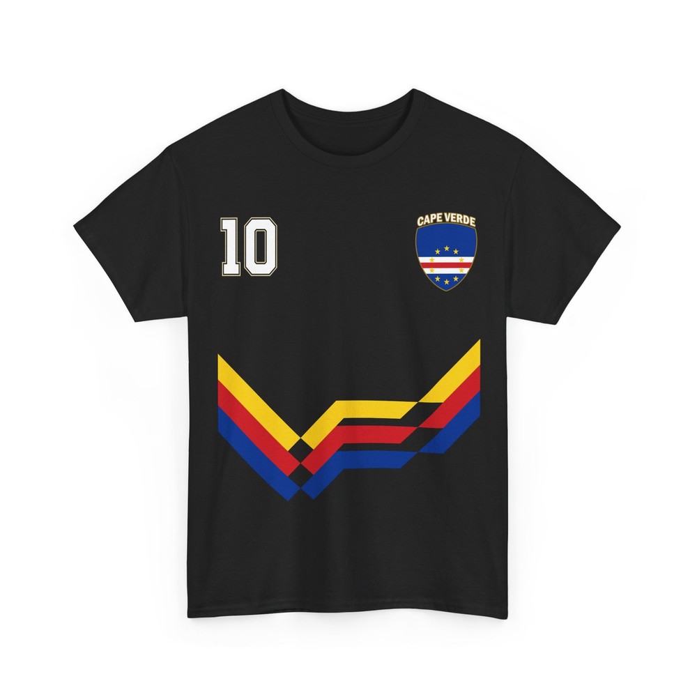 Cape Verde Soccer Shirt, Cape Verde Number 10 Soccer Jersey Style Shirt