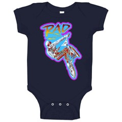 Rad Bmx Retro 80’s Movie Baby One Piece