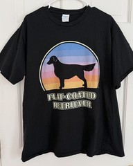 Flat Coated Retriever Ring Spun Fan Favorite BLACK Dog T-Shirt unisex men’s XL