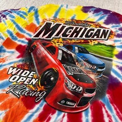 Brooklyn Michigan Racing Tie dye T-shirt Men’s size Large Gildan Tag