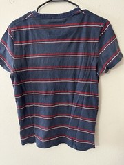 Hollister Must Have Striped Crew Neck T Shirt Men’s Small Navy Blue