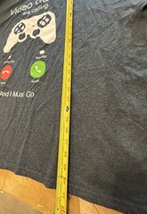 Video Games Are Calling And I Must Go Graphic T Shirt Men’s 3XL Gray Gamer Tee