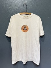 Vintage 90’s Levi’s Strauss Wide Leg White Cotton Men Tee Shirt Large USA Made