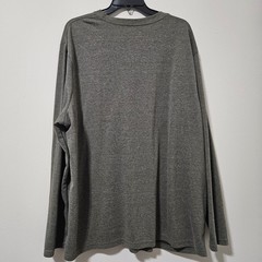Wrangler Workwear Mens 2XL Long Sleeve Pocket T-Shirt Heather Olive Green Ribbed