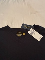 NWT Polo Ralph Lauren 2XB V-neck Top Black