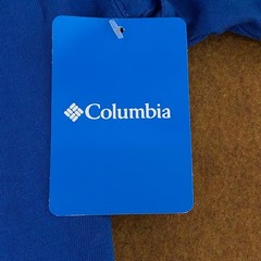 Columbia Mens Small Blue Serene Graphic Short Sleeve Crew Neck Tee NWT *Flaw